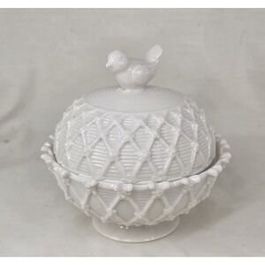 Victorian Bird Sugar Bowl